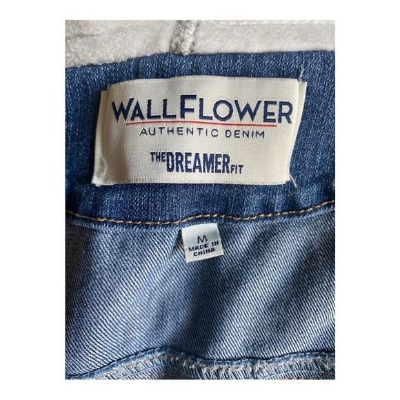 WALLFLOWER-WOMENS DENIM AND FLEECE JACKET-SIZE MEDIUM - Picture 7 of 8